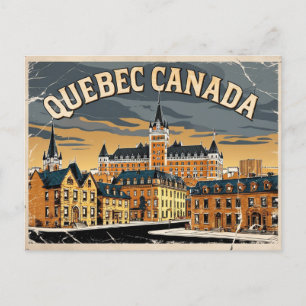Vintage Quebec, Kanada Postkarte