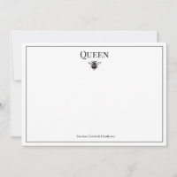 Vintage Queen Bee Classic Personalisierte Note Car