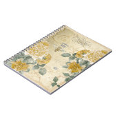 Vintage Queen Bee Gold Rose Notizblock (Linke Seite)