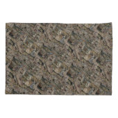 Vintage Queen Esther Tapestry Stickerei Lila Kissenbezug (Rückseite-Links)