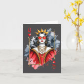 Vintage Queen Hearts Valentines Card Karte (Gelbe Blume)