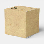 Vintage Quetzal-Bird-Gastgeschenk Hochzeit Geschenkschachtel (Rückseite)