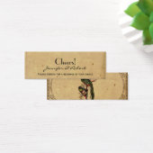 Vintage Quetzal Bird Wedding Drinks Tickets (Schreibtisch)