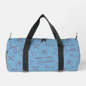 Vintage QUIDDITCH™ Skizzenmuster Duffle Bag (Rückseite)