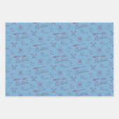 Vintage QUIDDITCH™ Skizzenmuster Geschenkpapier Set (Vorderseite 2)
