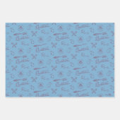 Vintage QUIDDITCH™ Skizzenmuster Geschenkpapier Set (Vorderseite)