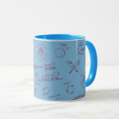 Vintage QUIDDITCH™ Skizzenmuster Tasse (VorderseiteRechts)