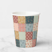 Vintage Quilt Baby Shower Paper Cup Pappbecher (Links)