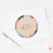 Vintage Quilt Baby Shower Sticker (Umschlag)