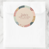 Vintage Quilt Baby Shower Sticker (Tasche)