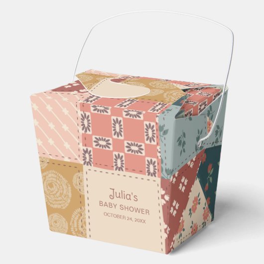 Vintage-Quilt-Geschenkbox Geschenkschachtel (Vorderseite)