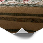 Vintage Quilt-Grafik Poster (Ecke)