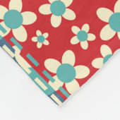 Vintage-Quilt: Patchwork-Hintergrundmuster. Fleecedecke (Ecke)