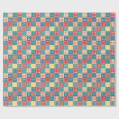 Vintage-Quilt: Patchwork-Hintergrundmuster. Geschenkpapier (Flach)