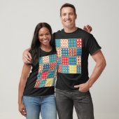 Vintage-Quilt: Patchwork-Hintergrundmuster. T-Shirt (Unisex)