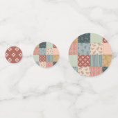 Vintage-Quilt-Tischkonfetti Konfetti (Vorderseiten)