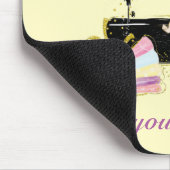 Vintage Quiltiermaschine Personalisiert Mousepad (Ecke)