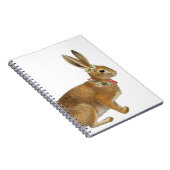 Vintage Rabbit Blume Spiraljournal Notizblock (Rechte Seite)