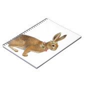 Vintage Rabbit Blume Spiraljournal Notizblock (Linke Seite)