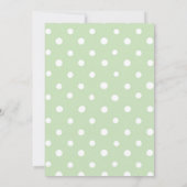 Vintage Rabbit Garden Baby Shower Einladung (Rückseite)