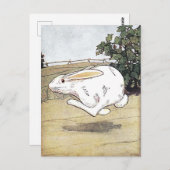 Vintage Rabbit-Kinderbuch-Illustration Postkarte (Vorne/Hinten)