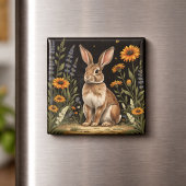 Vintage Rabbit  Magnet