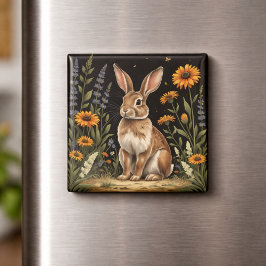 Vintage Rabbit  Magnet