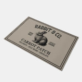 Vintage Rabbit Market Sign Fußmatte (Schrägansicht)