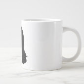 Vintage Raben - maßgeschneiderte Goth Crows Ravens Jumbo-Tasse (Rechts)