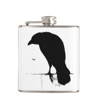 Vintage Raben-Silhouette Retro Goth Ravens Krähe