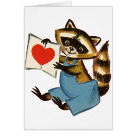 Vintage Raccoon-Liebe