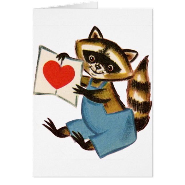 Vintage Raccoon-Liebe (Vorne)