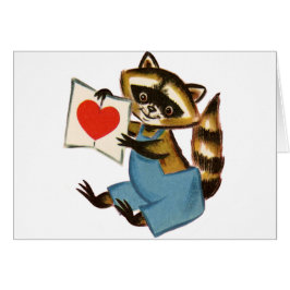 Vintage Raccoon-Liebe