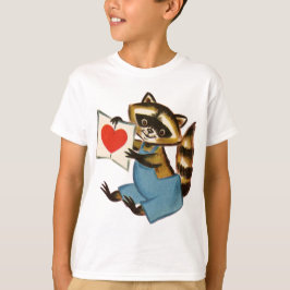 Vintage Raccoon-Liebe T-Shirt