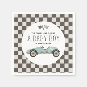 Vintage Race Car Baby Dusche Serviette