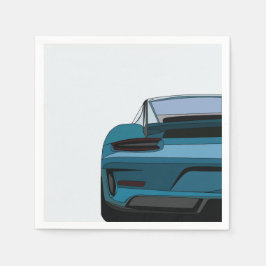 Vintage Race Car Birthday Party Serviette