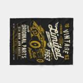 Vintage Race Car Design  Fleecedecke (Vorderseite (Horizontal))