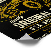 Vintage Race Car Design  Poster (Ecke)