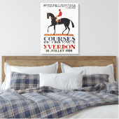 Vintage Race Horse Derby Jockey Equestrian Leinwanddruck (Insitu (Schlafzimmer))