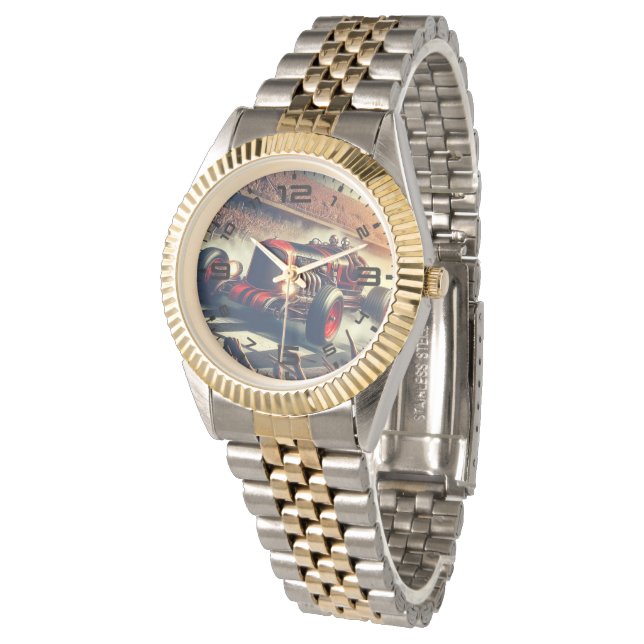 Vintage Racecar Watch Armbanduhr (Schrägansicht)