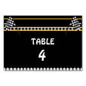 Vintage Racing Car Table Zahlen Tischnummer (Vorderseite)