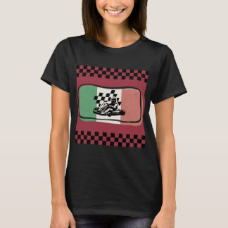 Vintage-Racing-Schachbrettflagge Damen T-Shirt