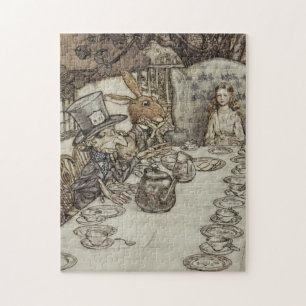 Vintage-Rackham-Teegesellschaft Alice im Wunderlan Puzzle