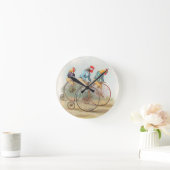 Vintage Räder auf Rädern Runde Wanduhr (Zuhause)