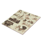 Vintage Räder Fliese (Seite)