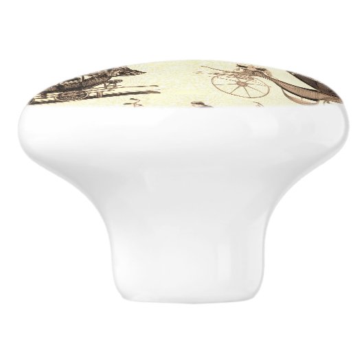 Vintage Räder Keramikknauf (Seitenansicht)