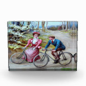 Vintage Radfahrer Fotoblock (Vorderseite)