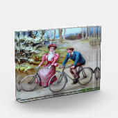 Vintage Radfahrer Fotoblock (Links)