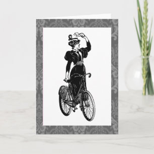 Vintage-Radfahrer Karte