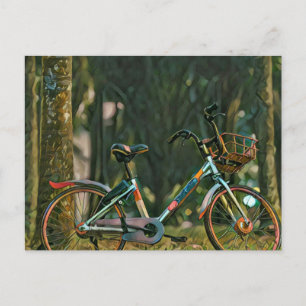vintage Radgeschenke Postkarte